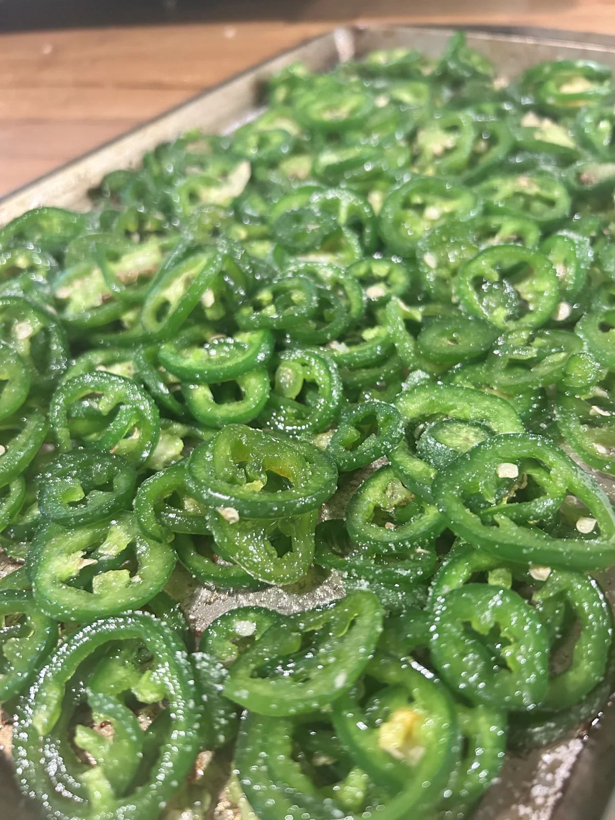 Fresh sliced peppers